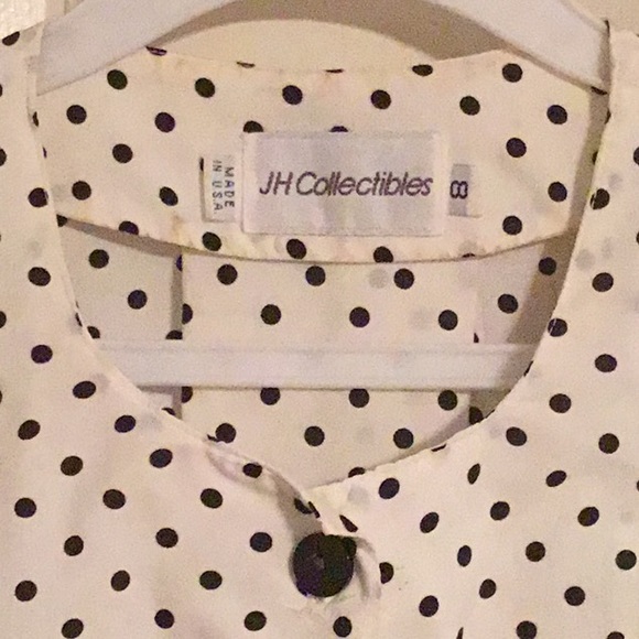 CLOSET CLEAN OUT polka dot 50’s blouse - Picture 3 of 4